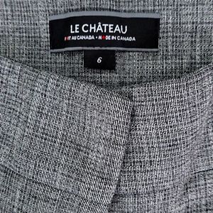 LE CHATEAU size 6 Grey mix Dress Pant